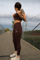 Mocha Brown High Waisted Leggings