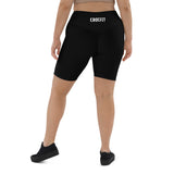 Black Crocfit Biker Shorts