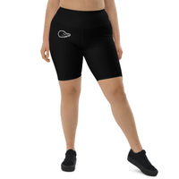 Black Crocfit Biker Shorts