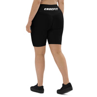 Black Crocfit Biker Shorts