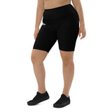 Black Crocfit Biker Shorts