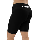 Black Crocfit Biker Shorts