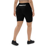 Black Crocfit Biker Shorts