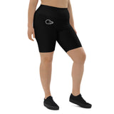 Black Crocfit Biker Shorts