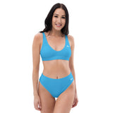 Sky Blue High-Waisted Bikini