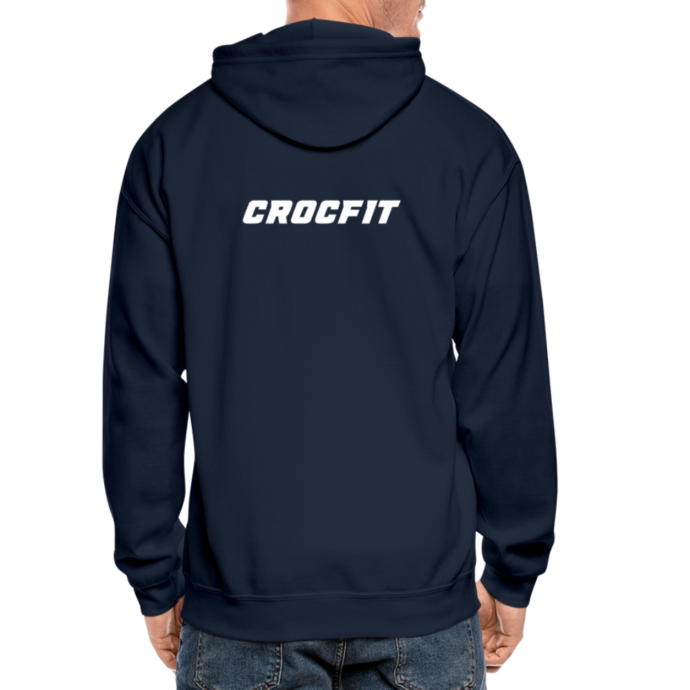 Crocfit Heavy Blend Adult Zip Hoodie - navy